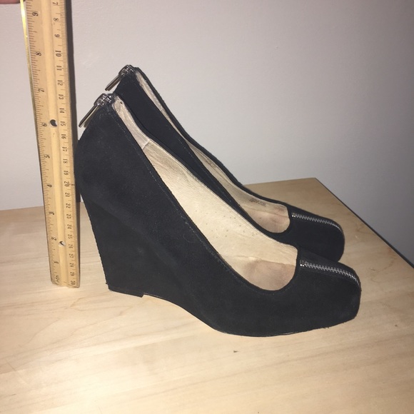 michael kors zipper wedges